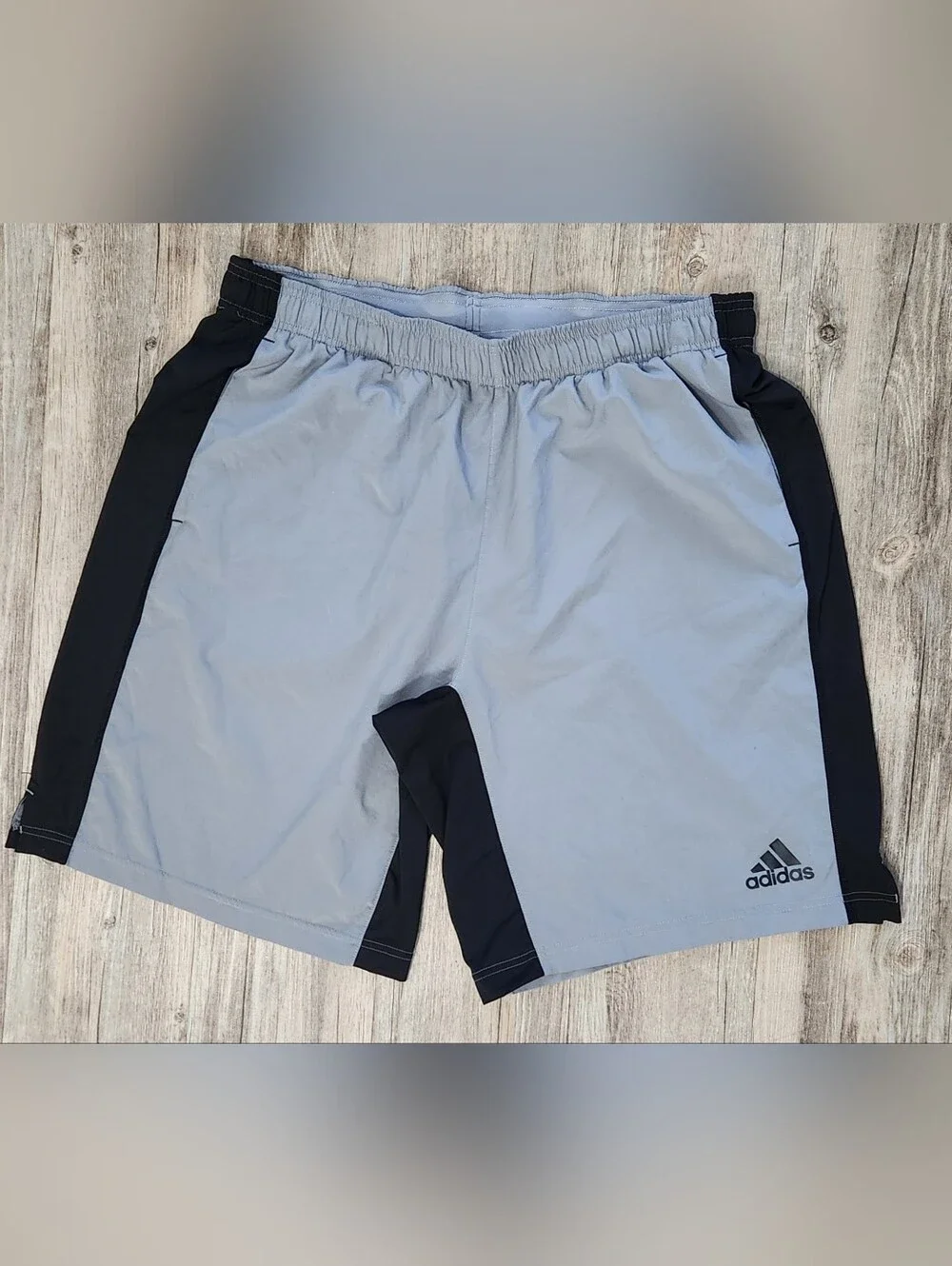 Adidas Breathable Woven Training Shorts Grey/Black Men's XL 